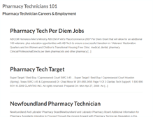 Tablet Screenshot of pharmacytechnicians101.com